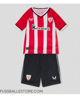 Günstige Athletic Bilbao Heimtrikotsatz Kinder 2023-24 Kurzarm (+ Kurze Hosen)